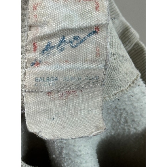 Vintage University‎ Of Windsor Sweatshirt Men's Large Gray Balboa Beach Club - Picture 5 of 7